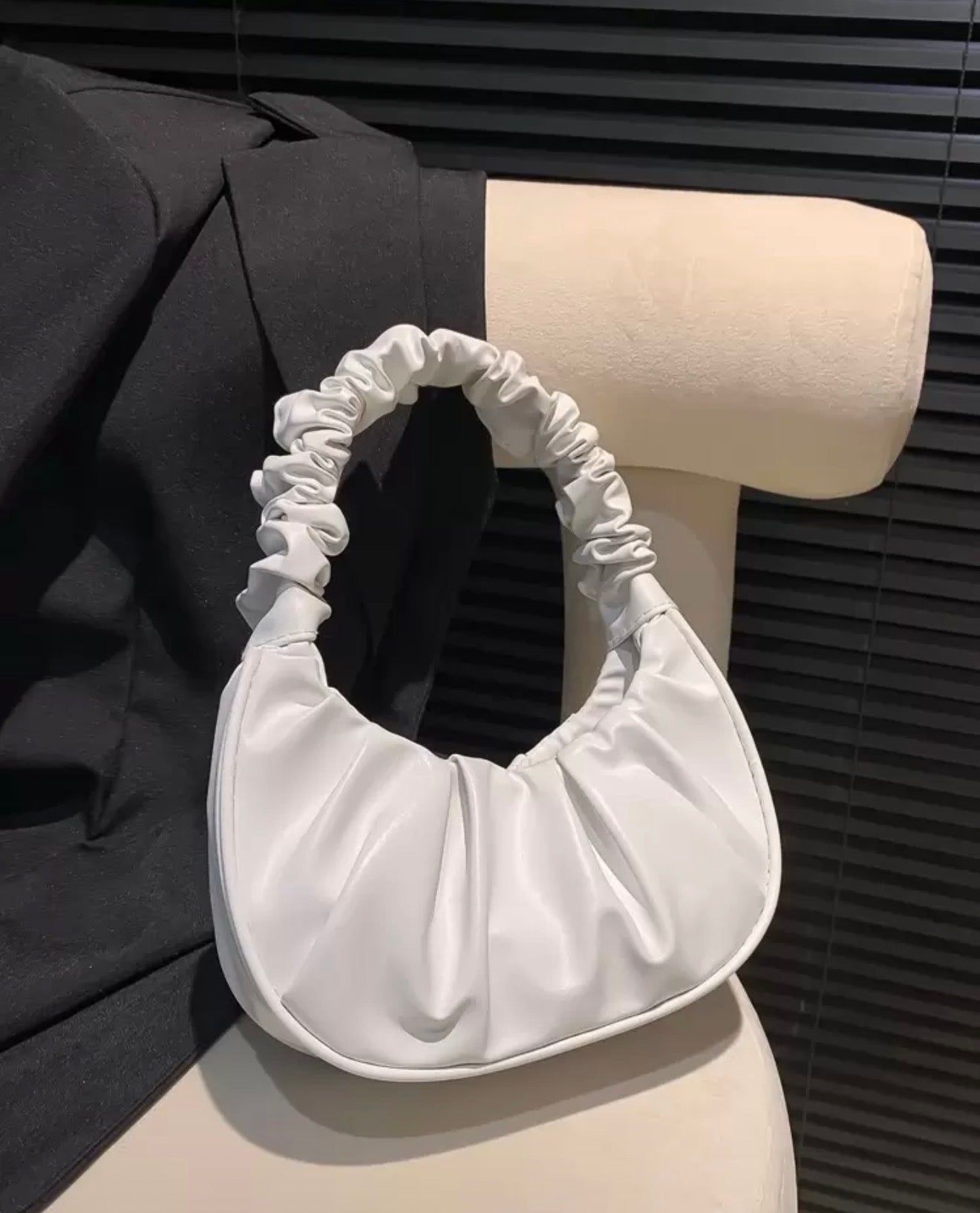 Mini Solid Pleated Handbag
