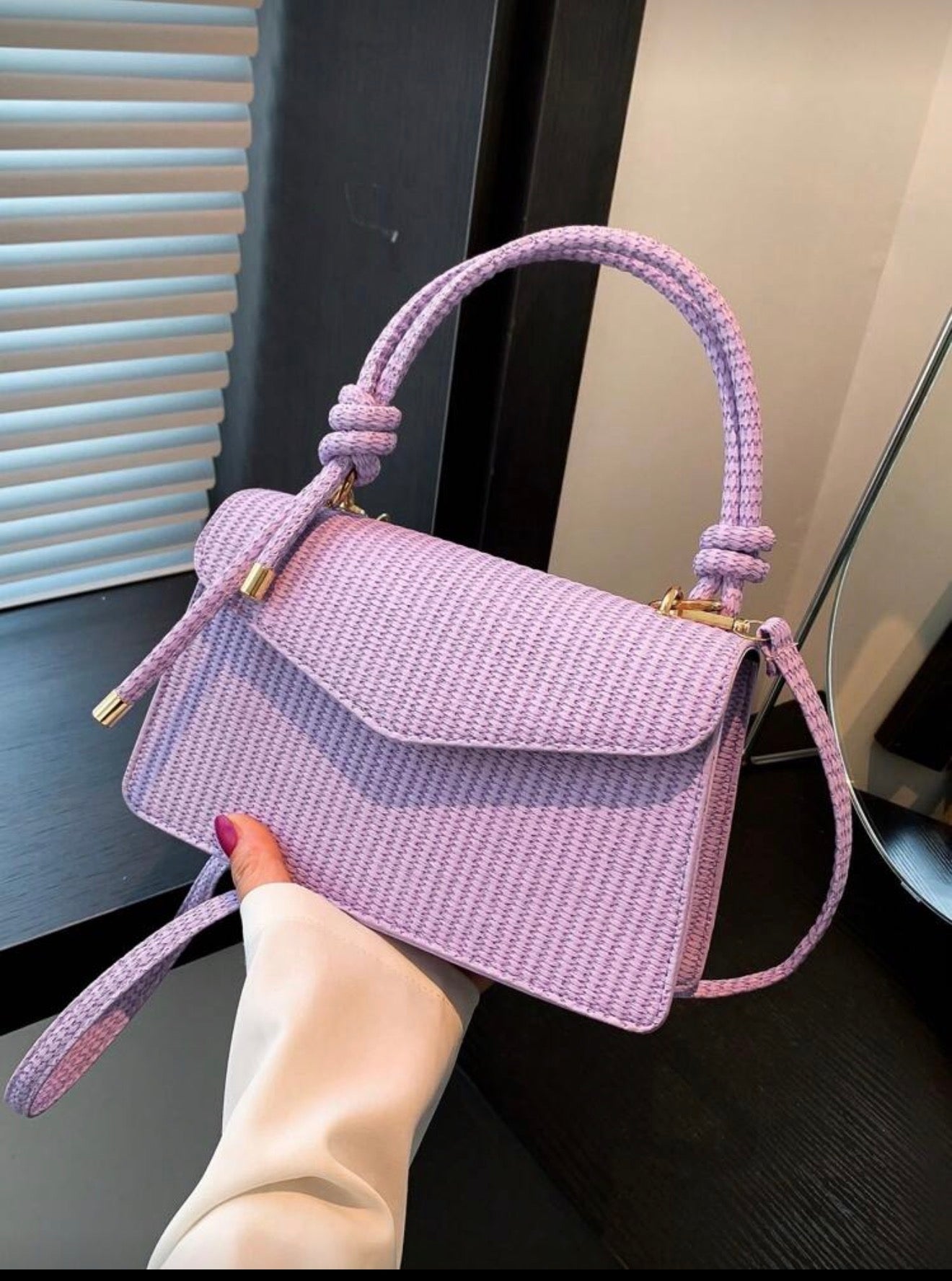 Vintage Weave Texture Handbag